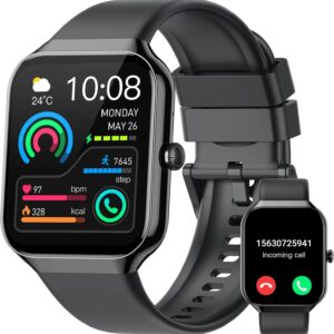Smart Watch, 1.96" HD Smartwatch for Men Women (Answer/Make Call), 2026 Fitness Activity with Heart Rate/Sleep Monitor/Pedometer, IP68 Waterproof, 113+ Sport Modes Running Watch for Android iOS